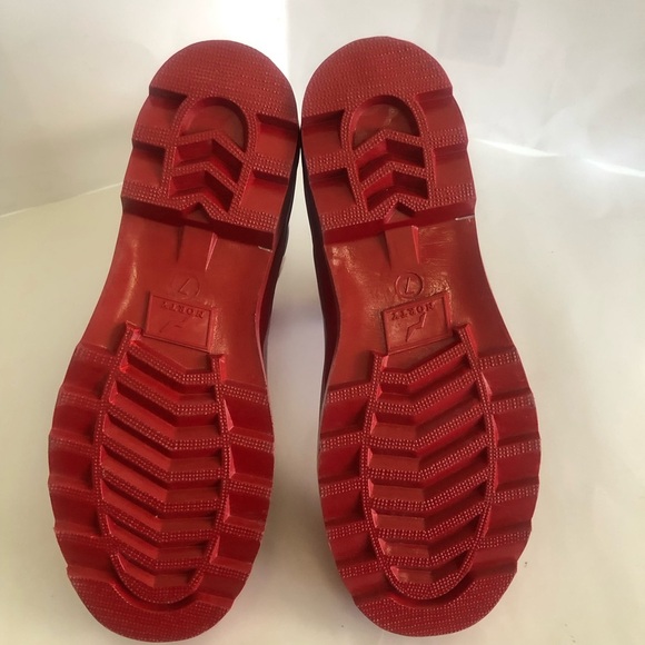 NORTY Women’s Red Ankle Waterproof Winter Rain Boots Size 7 - Picture 15 of 15